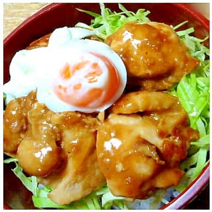 焼肉のたれで簡単美味しい☆照りたま丼